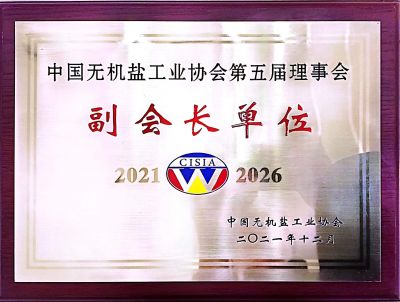 中國(guó)無機(jī)鹽工業(yè)協(xié)會(huì)副會(huì)長(zhǎng)單位